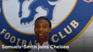 切尔西官宣：俱乐部签下埃弗顿17岁后卫伊什-塞缪尔斯-史密斯