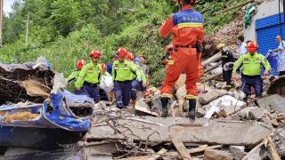 重庆万州遭遇大暴雨袭击 救灾工作仍在进行中