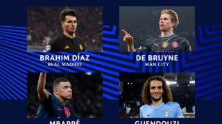 本周欧冠最佳球员候选：迪亚斯、德布劳内、姆巴佩、贡多齐