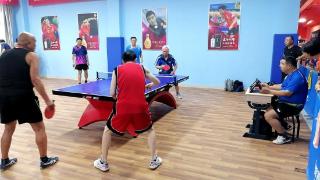 平阴县举办“庆八一”退役军人乒乓球团体友谊赛