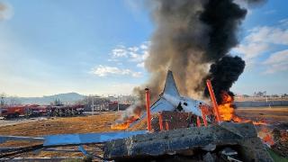 韩国客机撞墙起火事故已致28人死亡 客机疑似撞鸟 起落架未放下