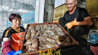 胶东海鲜上市，千余斤梭子蟹离海5小时到济，7小时售空