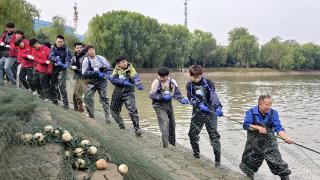 师生连续十年下湖捕鱼！武科大“沁湖鱼宴”如约开席