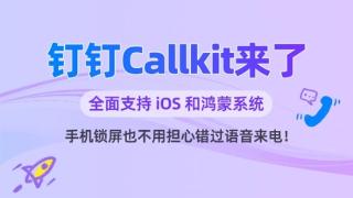 全面支持iOS、鸿蒙！钉钉Callkit功能官宣上线：锁屏直接通话