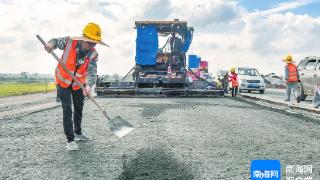 年终冲刺跑 | 羊山大道至母瑞山公路（海口段）项目施工进度超八成