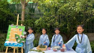 包粽子、挂艾草、编彩绳，甸柳中心幼儿园端午节满满仪式感