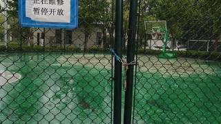 小8跑街|小寨公园的篮球架损坏 市民盼及时维修