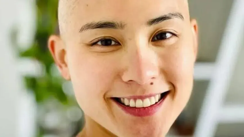 因病剃发后，30岁华裔名将在岩壁上挑战自我