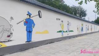 菏泽鲁西新区：多彩墙绘“扮靓”美丽城市