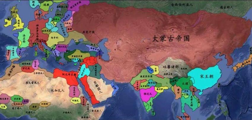 蒙古帝国瓦解后，四大汗国崛起与斗争