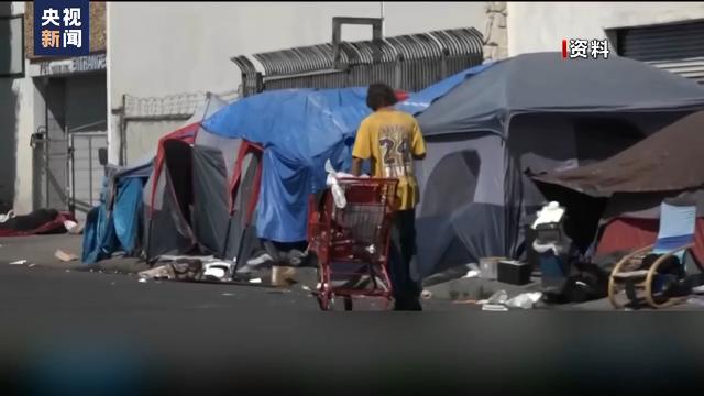 美国洛杉矶县无家可归者较去年统计数增加9%