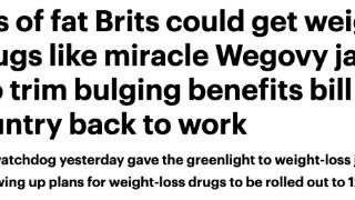 斥资4000万镑！英政府推出减肥针：太胖影响生活！真为健康还是容貌焦虑？