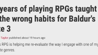 外媒：《博德之门3》让我20年RPG游戏白玩