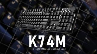 irocks推出k74m机械键盘，采用107键布局