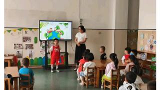 莒南县涝坡镇中心幼儿园开展世界环境日主题活动