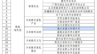 第二批国家数字乡村试点入选名单公示！杭州拟入选