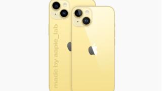 iPhone14黄色版即将推出，外观渲染图曝光长这样，更时尚