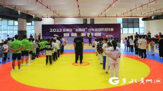贵州省少年英雄摔跤比赛开赛 奥运选手现场加油助威