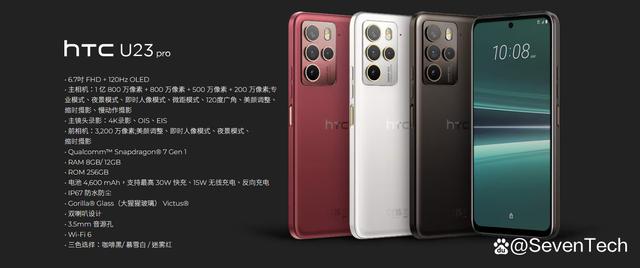 HTC U24 Pro即将发布，搭载骁龙7gen3