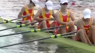 赛艇女子四人双桨决赛：中国队无缘卫冕，6分27秒08第6名完赛