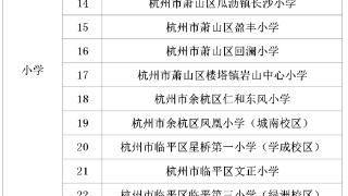 2024年浙江省现代化学校拟推荐学校公示！