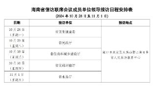 海南省信访局发布公告