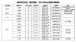 德州启动2024年全民艺术普及“德艺课堂”秋冬公益培训及市民夜校艺术培训报名