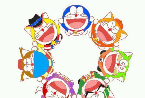 原来哆啦A梦除了哆啦美外，还有六位兄弟，他们代表着不同国家！