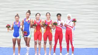 亚运播报丨赛艇：中国队摘得杭州亚运会首金 9个代表团收获奖牌