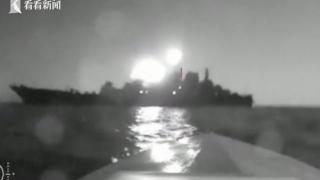 乌军无人艇袭击俄港口 大型坦克登陆舰疑被重创