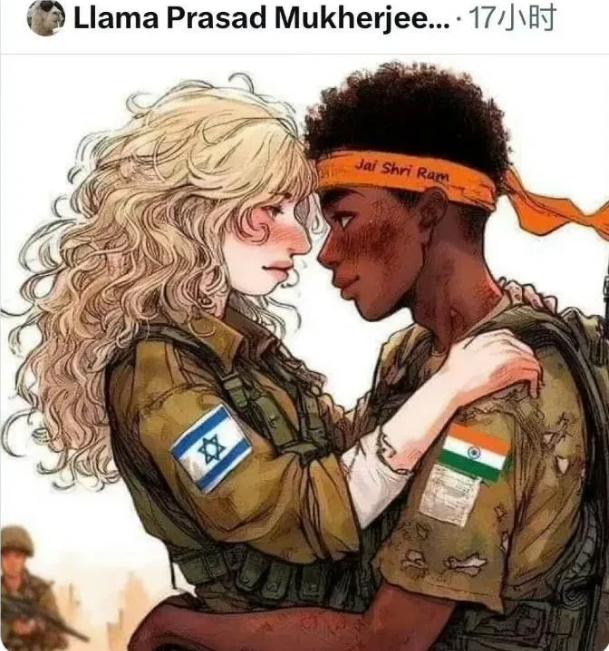 印度人画画支持以色列，以色列火了：被你们支持是件很丢人的事情
