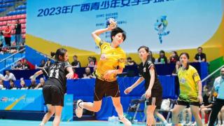 来宾市女队获广西青少年手球锦标赛冠军