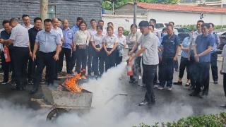 汶上县机关事务中心开展消防应急演练