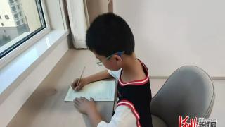 石家庄市维明路小学西校开展暑期书法练习活动