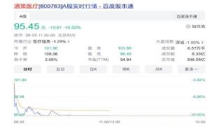 通策医疗：上半年营收13.63亿元，同比增长3.38%