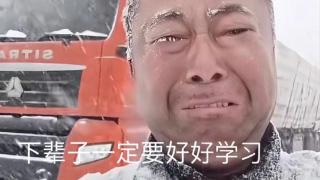 内蒙古一货车司机在雪天里淋成雪人，冻得发抖崩溃大哭，画面破防