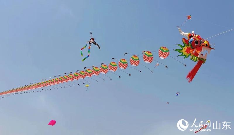 万千彩鸢乘风起，第40届潍坊国际风筝会开飞