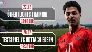官方：拜仁7月24日于泰根湖训练营对阵当地业余队