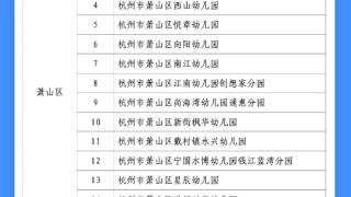 家长们看过来，杭州新增83所省二级幼儿园（园区）！