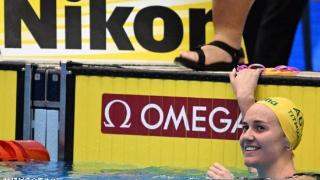 澳大利亚名将蒂特姆斯夺女子400米自由泳金牌 并打破世界记录