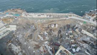 穿行山海觅绿能 中建筑港中广核三澳核电厂一期北护岸、取水工程侧记