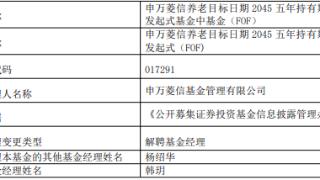 韩玥离任申万菱信养老目标日期2045五年持有期