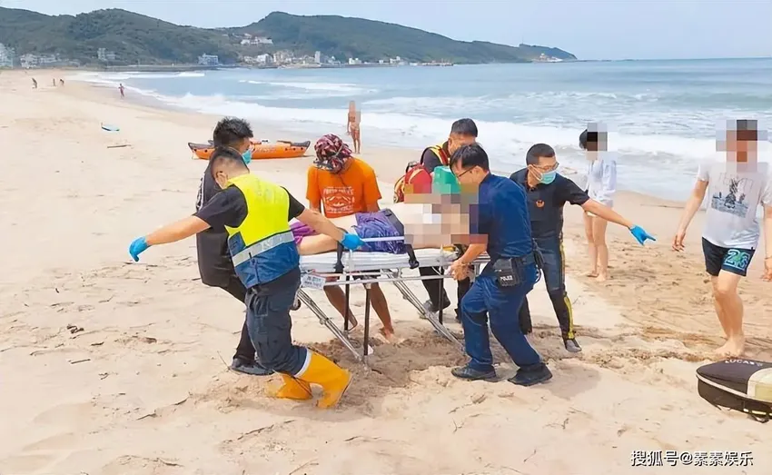 张震岳海边救人，55岁男子溺水离世，英勇画面感动众人