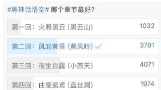 玩家投票《黑神话》哪一章最好：小西天夺魁