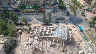 连续报道 | 六安人民路老国税局大楼破拆成功