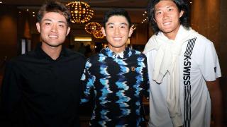 三位晋级正赛的中国网协男球员澳网合影 吴易昺期待三人携手闯过首轮关