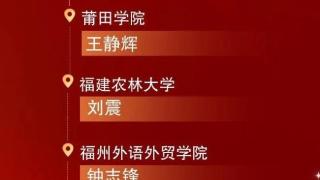 首届“全国高校毕业生基层就业卓越奖”公布，福建这些师生获奖→