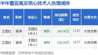 真视通：1月13日高管王国红减持股份合计100万股