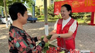 邢台柏乡牡丹社区开展全国低碳日绿色兑换活动