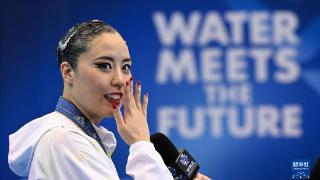 游泳世锦赛:花样游泳——女子自由自选决赛:日本选手夺冠